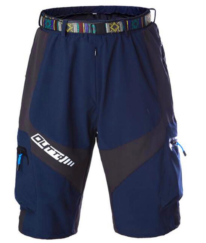 

Man Bicycle Sport Mountain Bike Wear With Belt Movement Quick Dry Anti-sweat Reflective Soft Man Clothing Cycling Shorts, 02