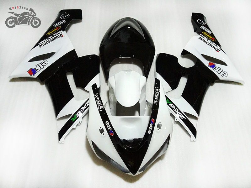 

Free Custom moto fairings kit for Kawasaki Ninja 2005 2006 ZX6R 636 ZX 6R 05 06 ZX-6R white Motorcycle body fairing kits TV6, Same as the picture