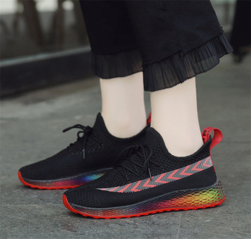 

High Quality 2019 New ladies sneakers ssummer breathable wild yards Lightweight fashion casual women's shoes wholesale
