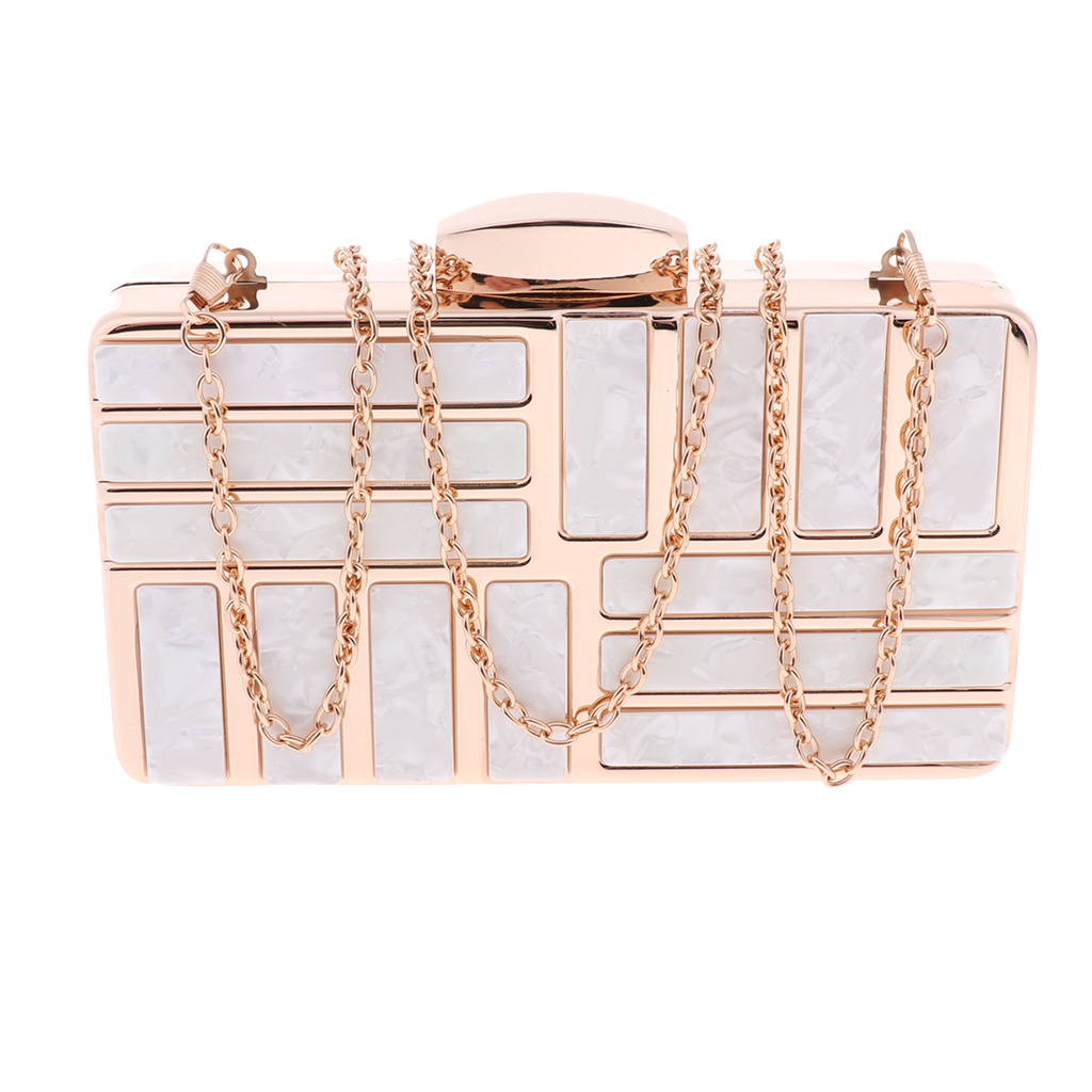 

Acrylic Geometric Chain Bag, Wedding Formal Party Prom Evening Clutch Purse for Women Lady