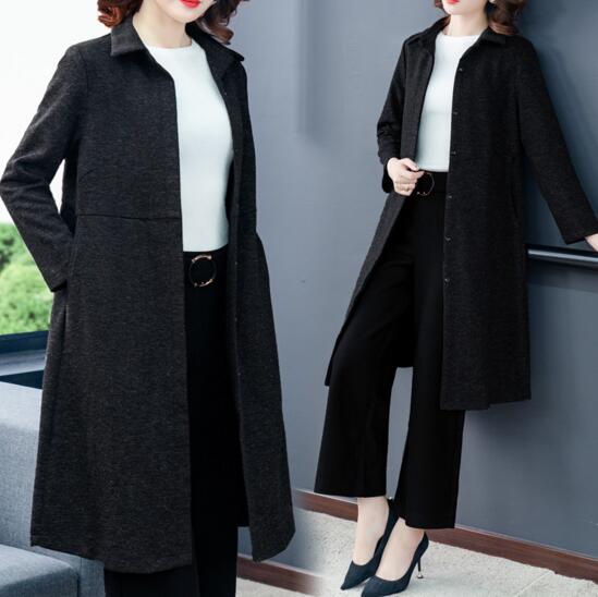

New plus fat large size long middle-aged coat, As the picture