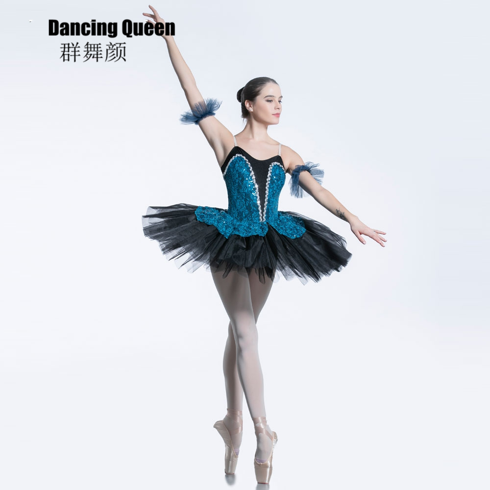 

Stage Wear Adult & Child Spanish Style Blue Ballet Tutu Comtemprorary Dress For Ballerina Women Girls Dance Costumes 19502, As pic