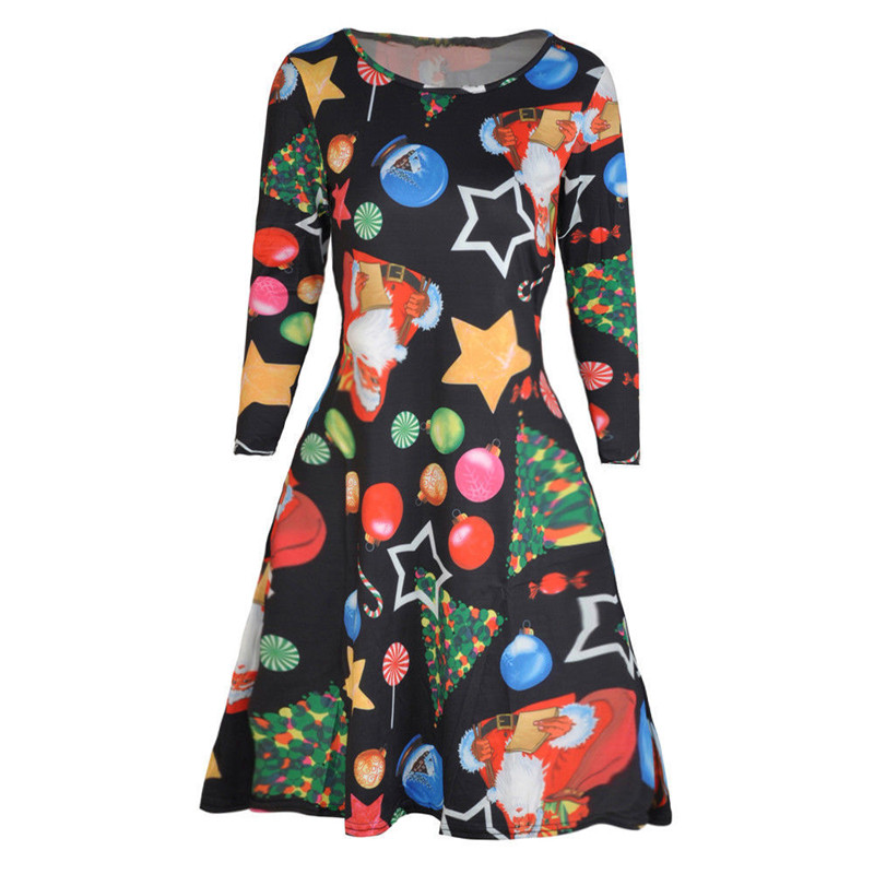 womens christmas skater dress