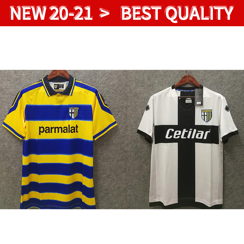 

parma retro jersey MAGLIA maglie PARMA 1999 2000 CRESPO ORTEGA BUFFON THURAM soccer retro Quality Football Shirt CAMISETA futbol camisa, Black
