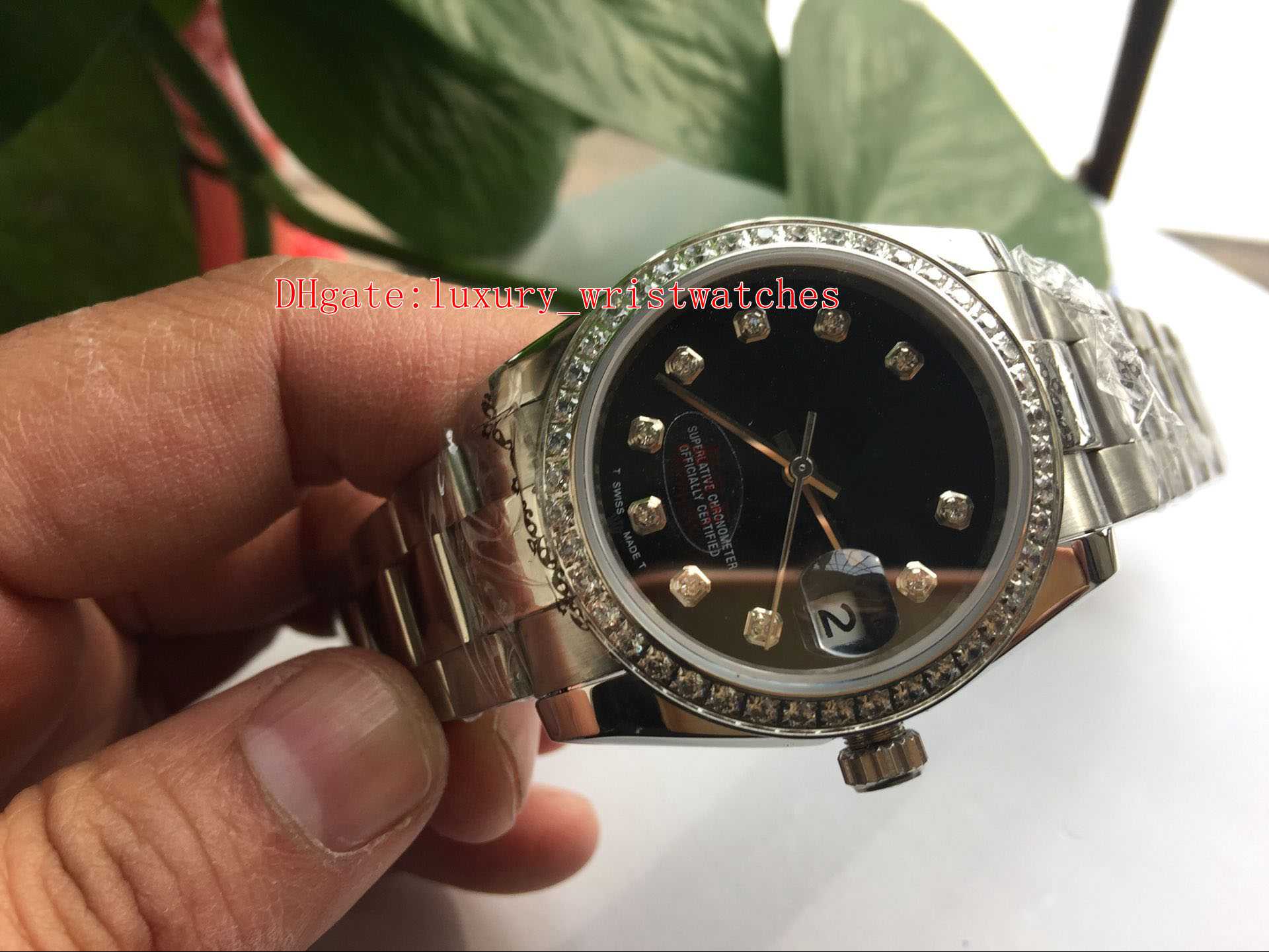 

Excellent good Wristwatches 279384RBR-0018 279384 31mm 36mm Diamond border 2813 Mechanical Automatic Ladies Women's watch Unisex Watches, No box papers