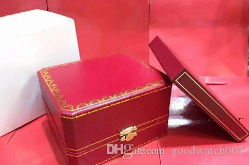 

High quality Luxury Brand Red Original Mens Watch Box Gift Womens Watches Boxes Certificate Cards Books 7750 3135 Limited Edition 2020, Black;blue