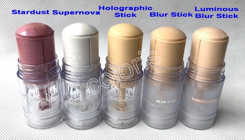 

Makeup Face Bronzers & Highlighters Stick Multi-Functional Illuminating Stick Metallic Color Contour Cream Have 5 Different Color 28g, Mixed color