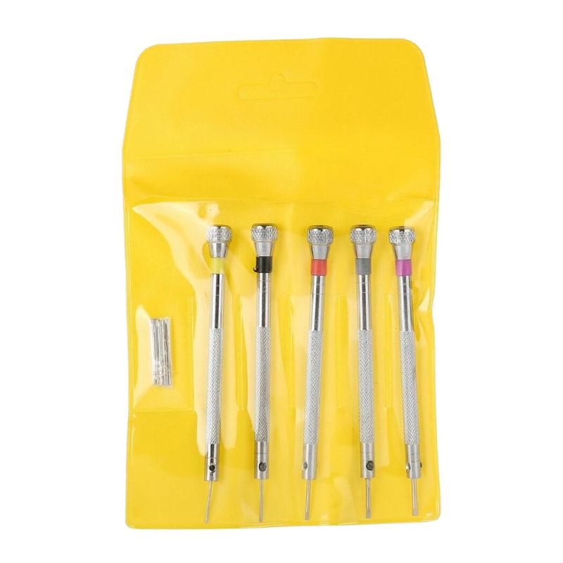 

5pcs Screwdriver Set Eyeglasses Watch Jewelry Watchmaker Precision Repair Tool Kit Hand Tool Set 0.8mm-1.6mm