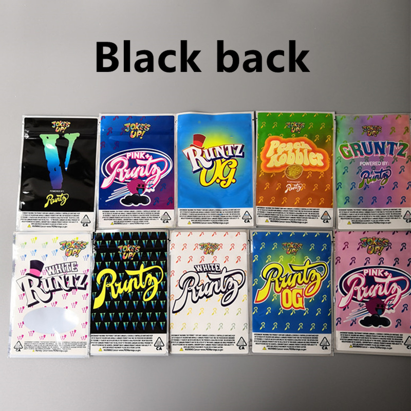 

Runtz bags Joke's UP! White Runtz Pink Runtz OG V Gruntz Pink+ Runts Peach Kobbler Smell Proof Bags 420 Dry Herb Flowers 3.5g Stocking