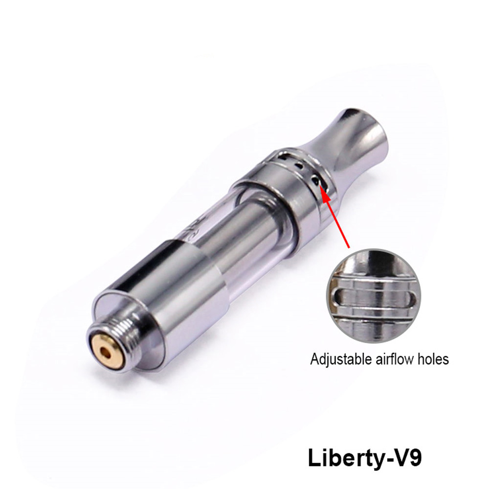 

Itsuwa Amigo Liberty V9 Ceramic Coil Vaporizer Pen Top Airflow Adjustable Cartridges Thick Oil Vape Carts For 510 Thread Ego Max Battery
