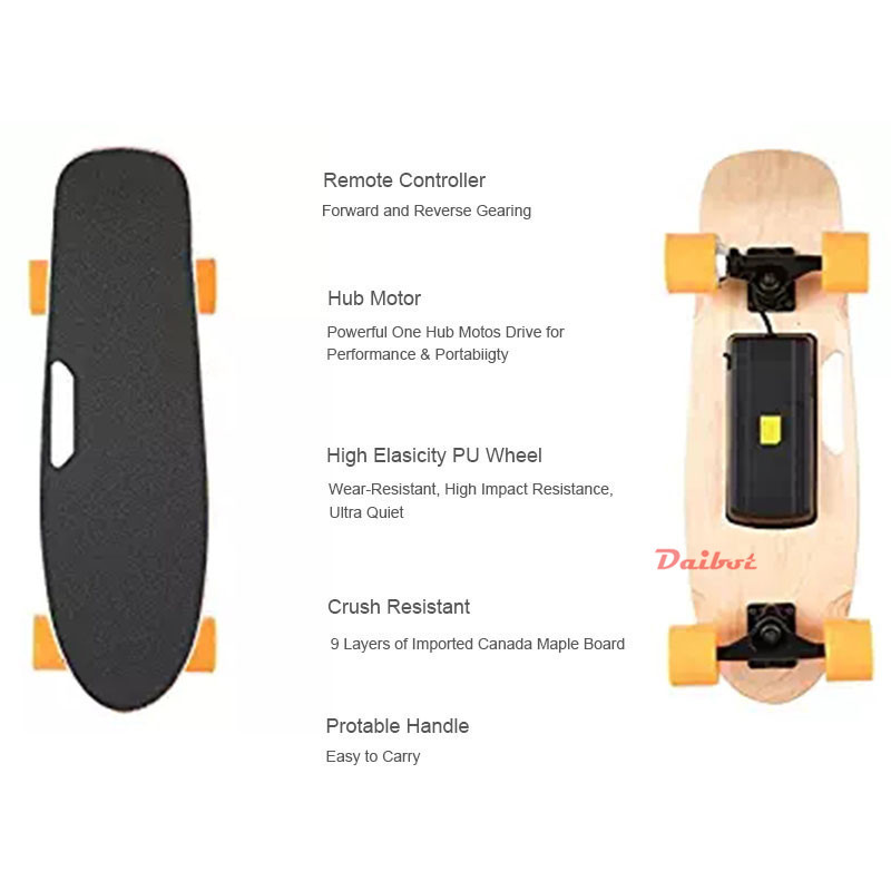 Daibot Electric Scooter For Kids Four Wheel Electric Scooters 24V 150W Wireless Remote Portable Mini Electric Scooter Skateboard (7)