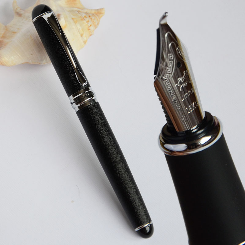 

15 COLORS FOR CHOOSE JINHAO X750 CALLIGRAPHY 1.0mm NIB FOUNTAIN PEN BENT NIB BLACK BLUE CHECKED GOLDEN PINK JINHAO 750 BEST GIFT, Red