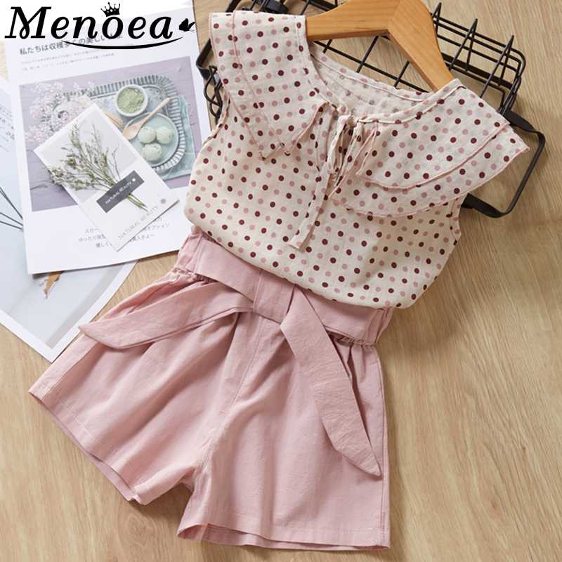 

Menoea Kids Suits 2020 Children Clothes Doll Korean Baby Girl Floral Shirts And Short Pants 2 pcs Girl Suits, Ah026 red