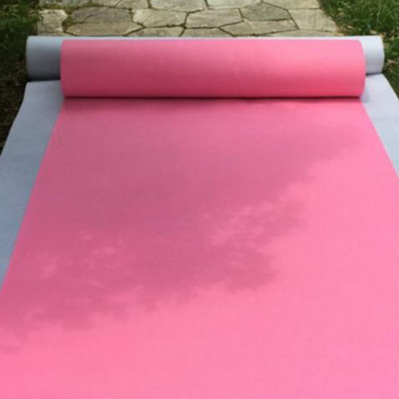 

Disposable carpet thin section 1mm exhibition exhibition hotel wedding commercial Chinese classical wedding Pink carpet arearugs