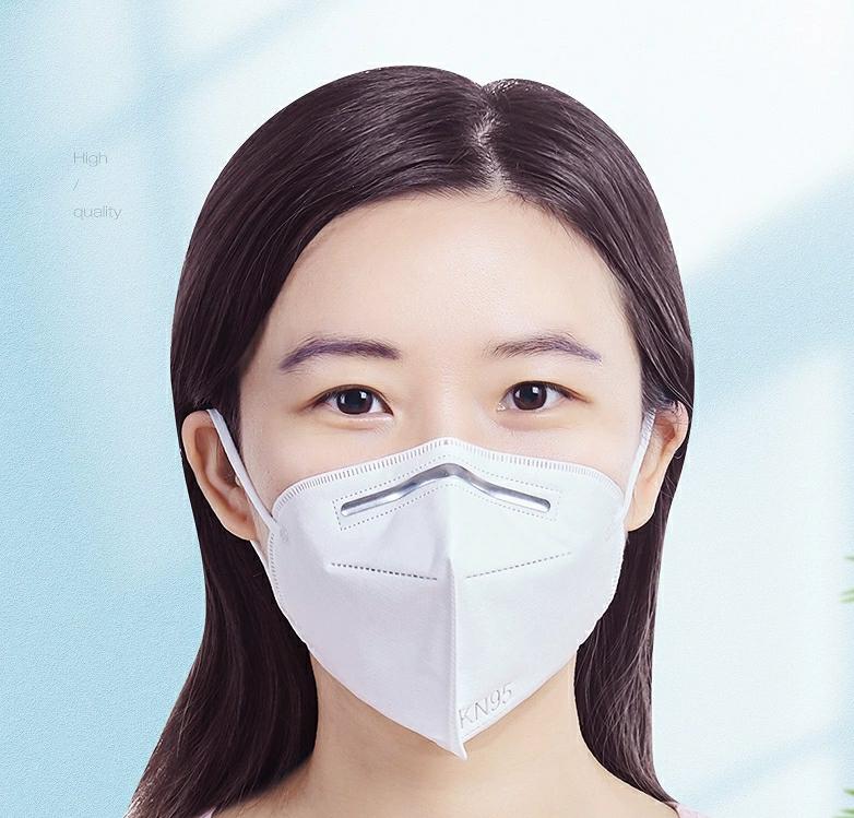

kn95 mask disposable five-layer breathable protective mask adult dust-proof, fog-proof and odor-proof mask free shipping (1 pack