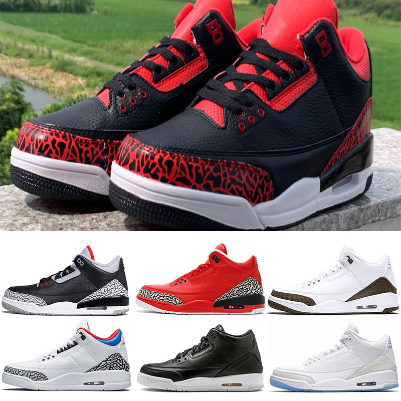 

Real Shot 3 Wolf Grey Basketball Shoes Mens Fire Red Black Cat White Cement Infrared Sport True blue Men Sneakers trainers Us Size 7-13, A5 chlorophyll