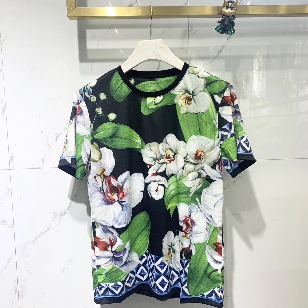 

2020 Summer Designer Men Shirts For Butterfly Women Green Tops Orchid T Shirt S-3XL Clothing Tops Short T Tshirt Sleeve Mens Brand Olkwu, White;black