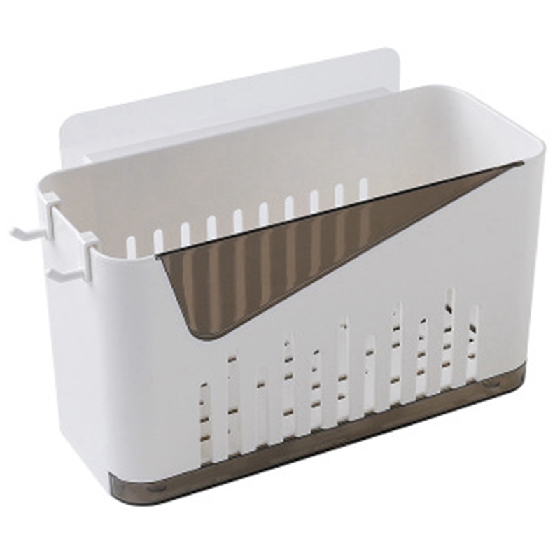 

Punch-Free Bathroom Shelf Plastic Toilet Bathroom Vanity Wall Hanging Storage Rack Basket No Trace Stickers