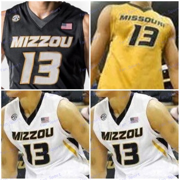 

Custom Mizzou Missouri Tigers Basketball Jersey Any Name Number 13 Michael Porter Jr. 15 Geist 0 Torrence Watson 24 Kevin Puryear S-3XL, As
