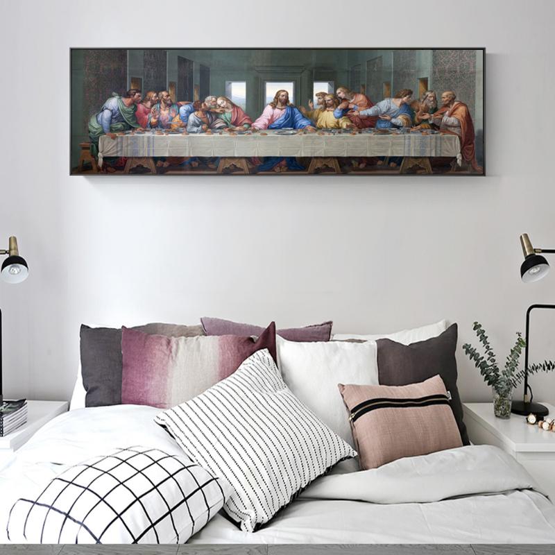 

large size 5D Embroidery Cross stitch Jesus' Last Supper DIY Diamond Painting Mosaic Religious 3D Cross Stitch Wall Sticker AS31