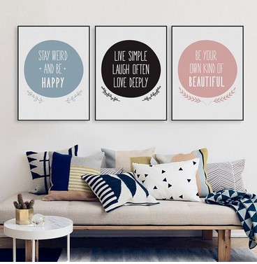 

Modern Nordic Motivational Quote Canvas Art Print Poster Big Typography Wall Picture Living Room Home Decor Painting No Frame