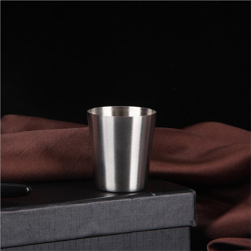 

30ml 70ml shot glass drinking cup witainless steel shot glasses cups beer whiskey mugs outdoor travel cup