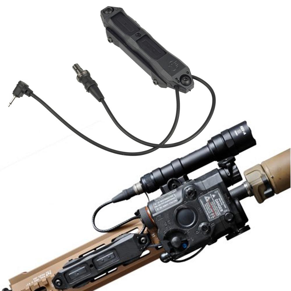 

Tactical Remote Dual Switch Softair Tail Pressure Double Switch Button for PEQ-15 PEQ-16A PEQ Airsoft Armas DBAL 2