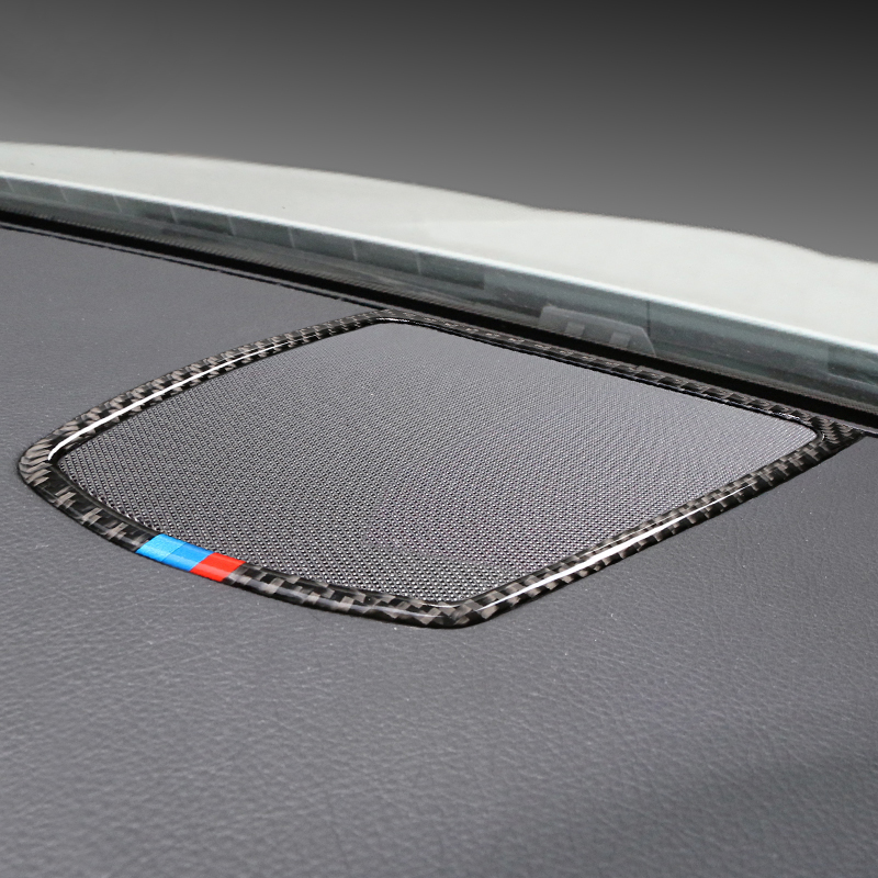 

Car Interior Carbon Fiber Dashboard Speaker panel decoration Car styling Stickers decoration for BMW F10 5 series/GT accessories