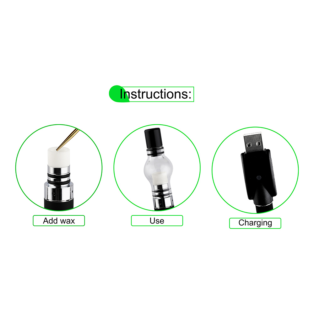 

Variable Voltage 280 Mah Preheating Battery wax Atomizer Vape Pen