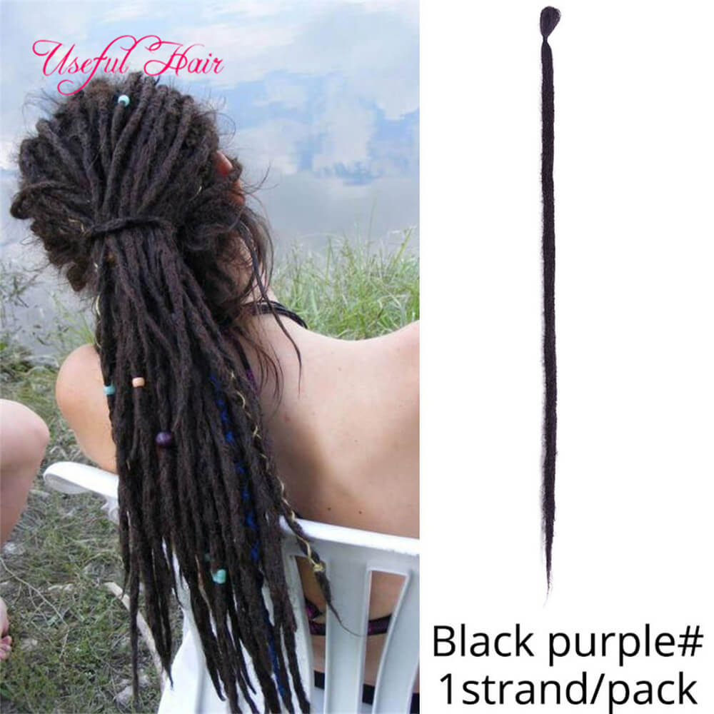 

dreads extensions hair Handmade Dreadlocks Hair Extensions Passion Soft Reggae Hair From Nepal For Hippie Tribal Crochet Synthetic Braiding, #2
