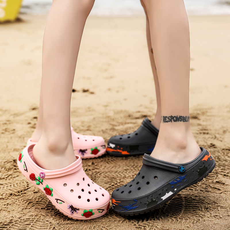 

Hot Sale- Shoes Male Mens Shoes Crocse Sandals Sandalias Summer Sandalen Slippers Sandalet hombre Sandali Croc Clogs New 2019, Blue male