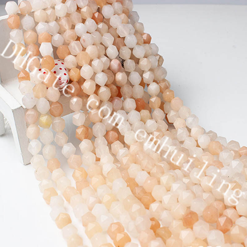 5x10mm Natural Gota Facetado Coral Piedras Preciosas Perlas para joyería haciendo Strand 15/"