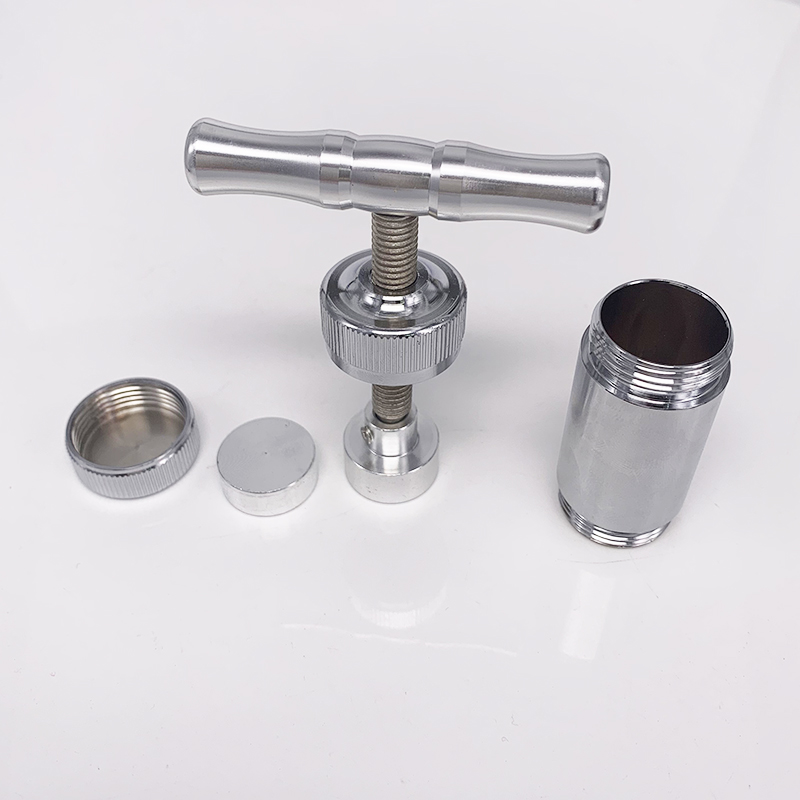 

E-cigarette Hookahs Water Bong Metal Pollen Press Dabber Nail Dab Rig Tobacco Mini Smoking Pipe Bubbler for Dry Herb