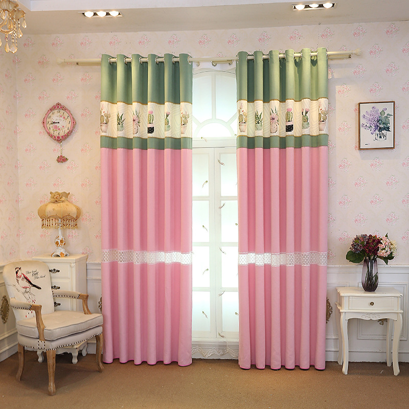 

Digital Printing European Modern Splicing Shading Curtains for Living Dining Room Bedroom, Curtain