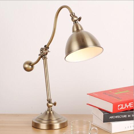 LED Creative fashion bedroom bedside learning reading lamp American office desk decoration folding table lamps LR012-image-531592156