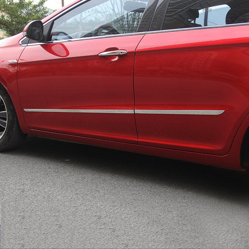 

Lsrtw2017 for Chery Arrizo 5 Car Door Body Edge Strip Trims Decorative Interior Accessories Chrome 2016 2017 2018 2019 2020