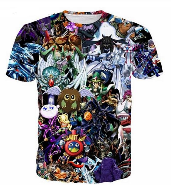

Newest Fashion Mens/Womans YuGiOh Monster Summer Style Tees 3D Print Casual T-Shirt Tops Plus Size BB0170, As shown