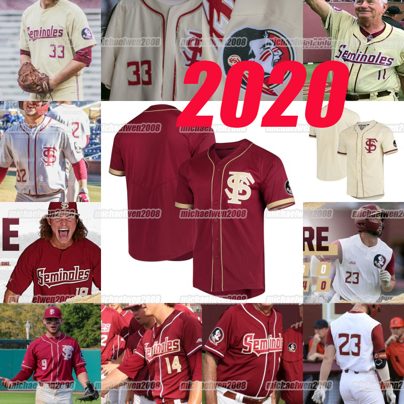

2020 FSU Florida State Seminoles Baseball Jersey ROBBY MARTIN REESE ALBERT MATHEU NELSON CHASE HANEY MARTIN DYLAN SIMMONS ELIJAH CABELL, 2020 fsu red