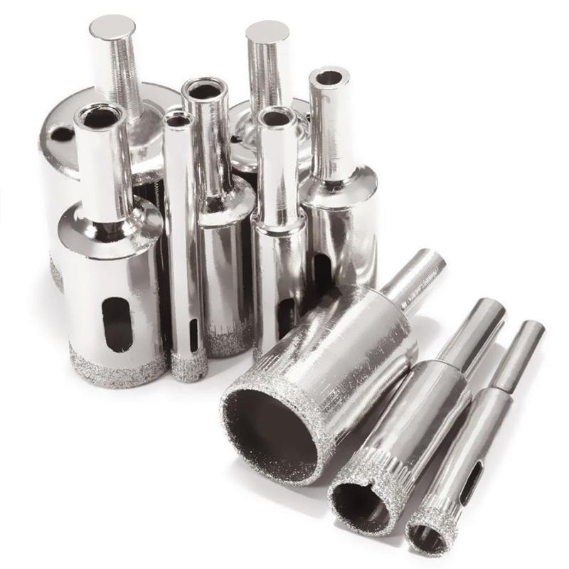 Diamantbohrkrone Diamant Bohrer Loch S/äge Set Lochs/äge Diamant Bohrkrone Lochbohrer 6mm-32mm Glas Fliesen Marmor Granit 16mm