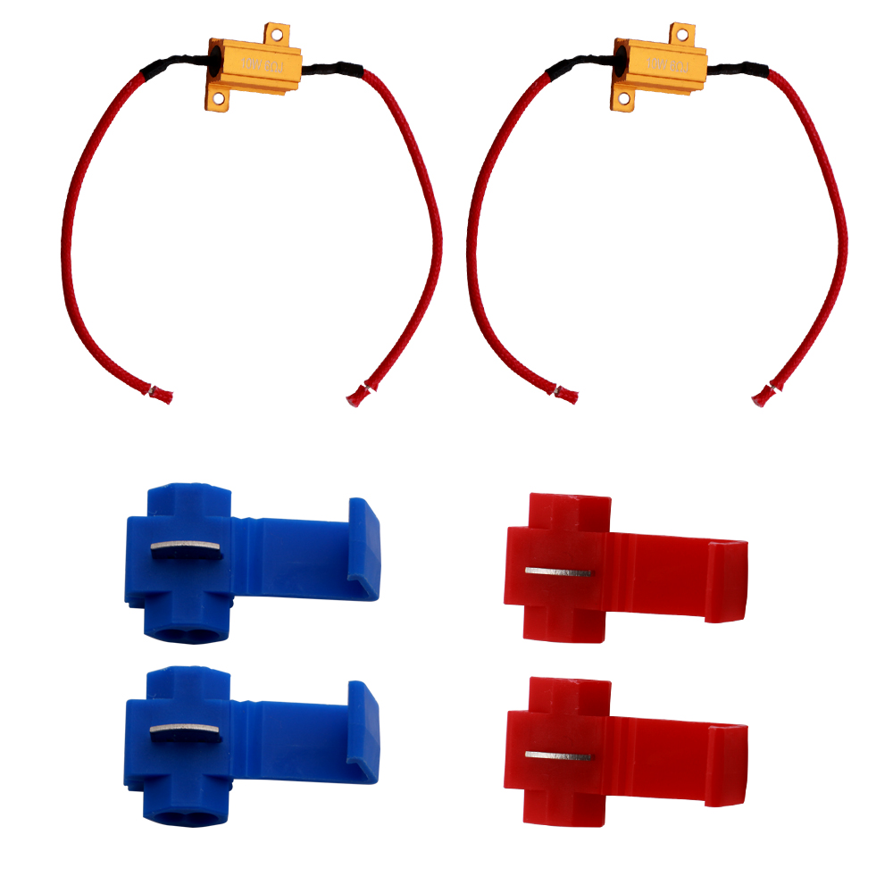 

2PCS 10W 6 Ohm LED Turn Signal Hyper Flash & Warning Fix NO Error LED Load Resistor