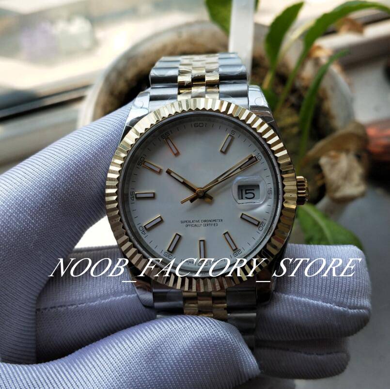 

Luxury Super Factory Version Asia BP 2813 Movement Men V2 silver dial 126331 Diamond Dial Jubilee five-piece links Sapphire Glass 41mm Watch, Slivery;brown