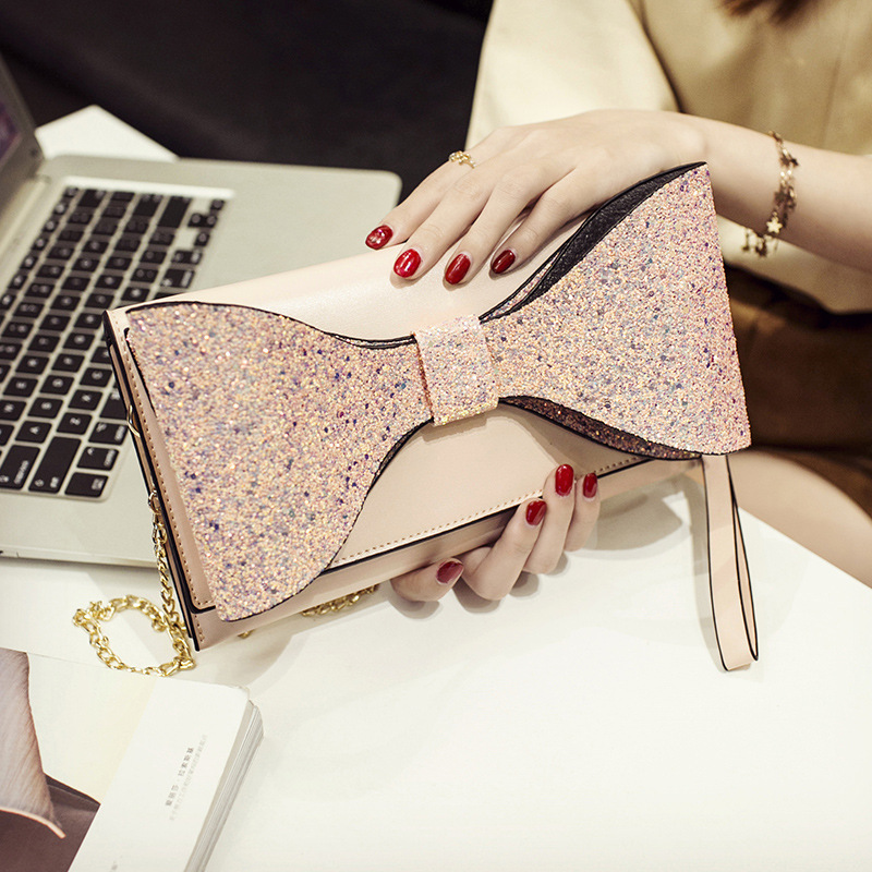 

2020 new ladies cute banquet bag fashion Korean multifunctional dinner bag casual simple one shoulder dinner women, Black