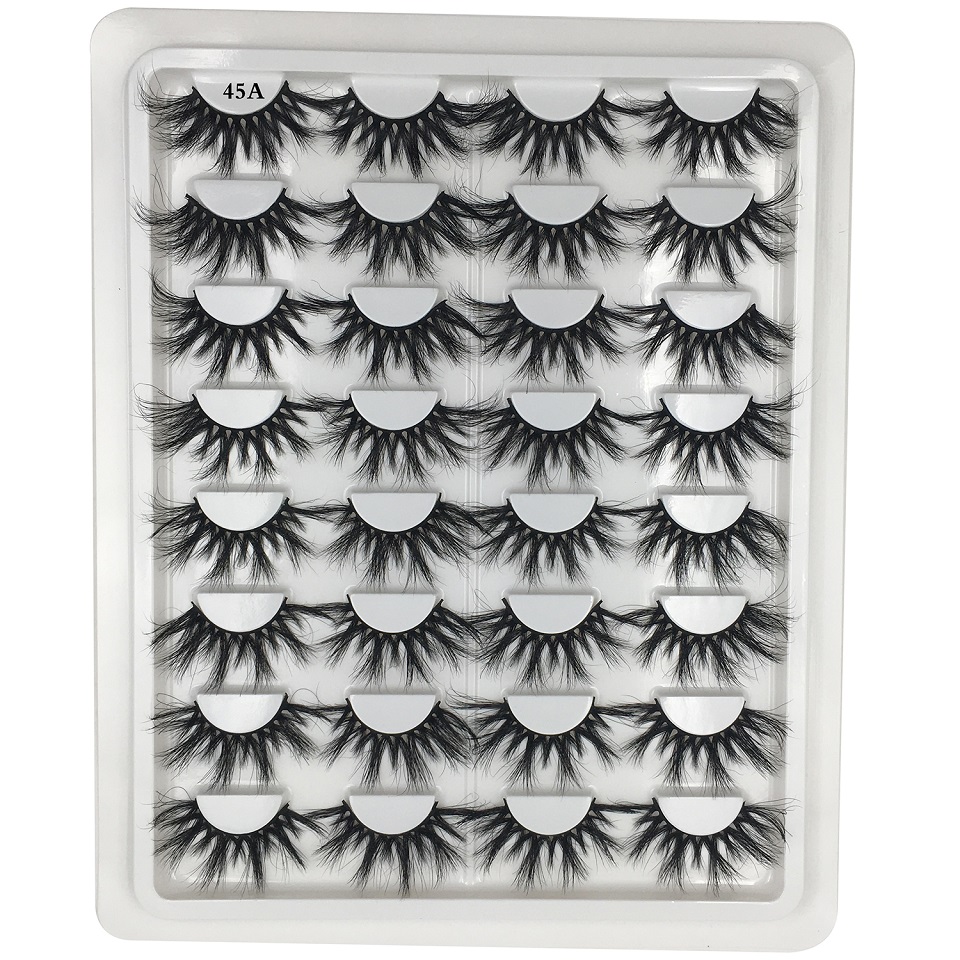 

16 Pairs / Pack 25mm Lashes Mink Eyelashes Wholesale Bulk Dramatic Long Mix Fake Eyelash Extension Makeup 3D Mink Lashes