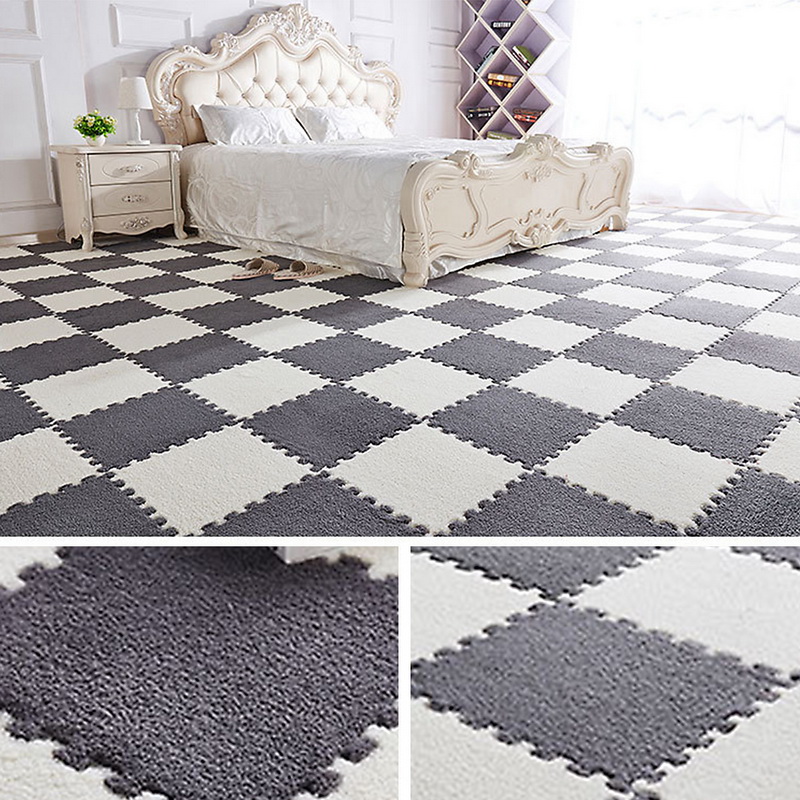 

Balance From Mat Kid's Puzzle Exercise Play Mat with EVA Foam Interlocking Tiles Soft Developing Crawling Play Kid's Game, Grey25x25cm