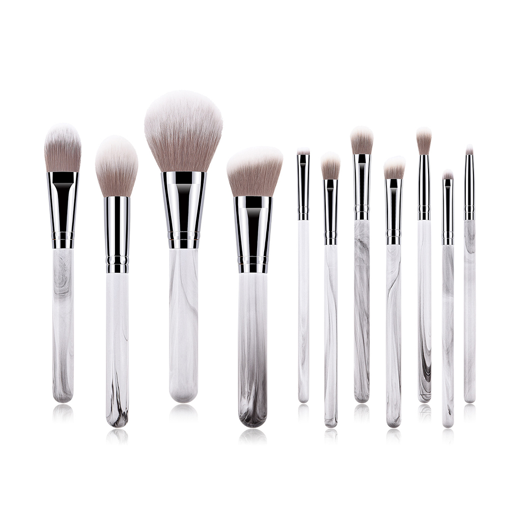 

11 PCS Women Makeup Brushes Set Fancy Dress Party Ladies Nose Shadow Concealment Foundation Powder Blush Brush Professional Toiletries Tool