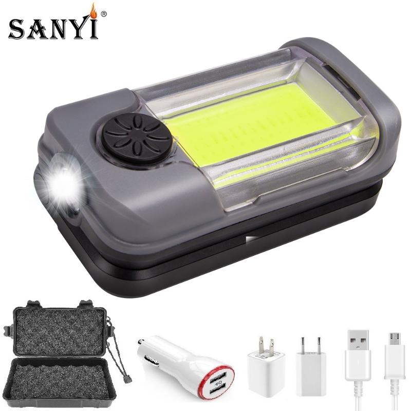 

Magnetic Working Light White Red COB LED Portable Lantern Worklight USB Rechargeable Work Lamp Emergency Lights