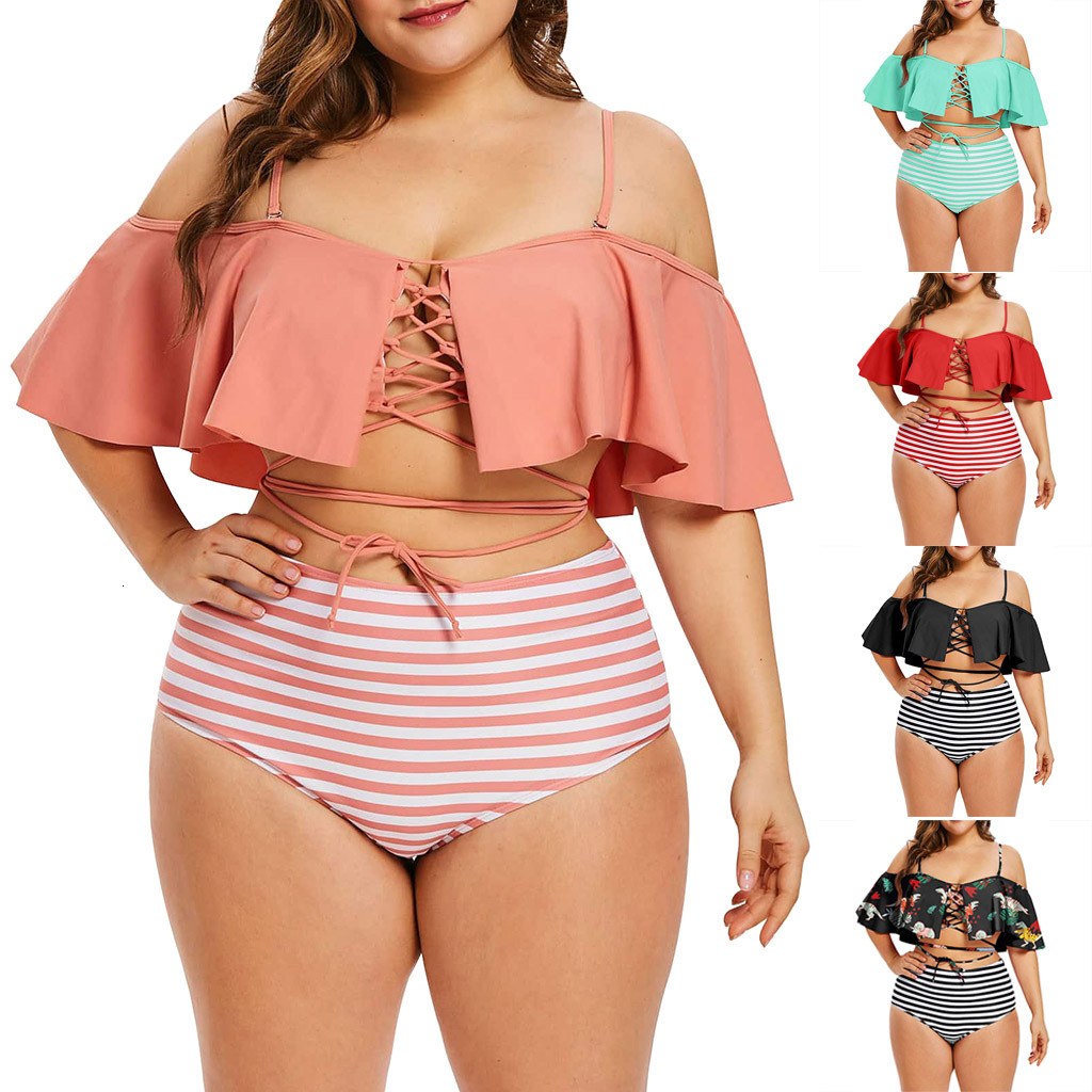 plus size off the shoulder swimsuit