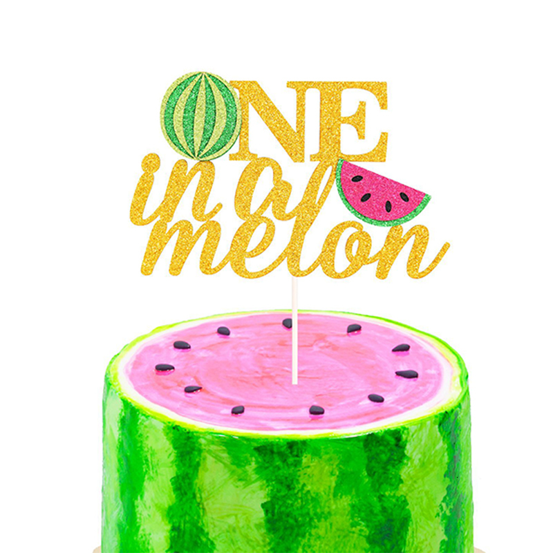 Watermelon Party Supplies 1st Birthday Cake Decoration One In A