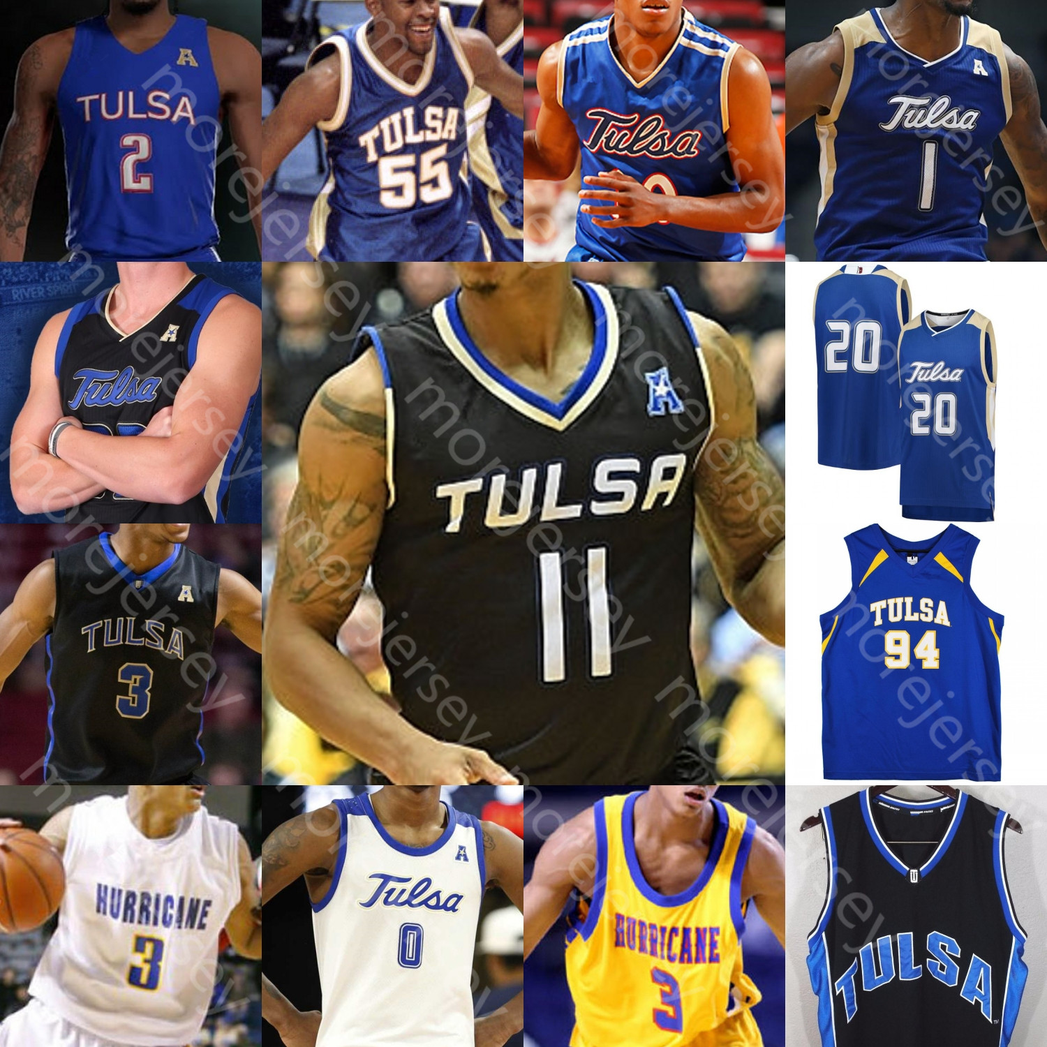 

Custom Tulsa Golden Hurricane Basketball Jersey NCAA College Clarkson Igbanu Rachal Horne Darien Jackson Joiner Korita Hill Harrison Jeffrie, Black ii