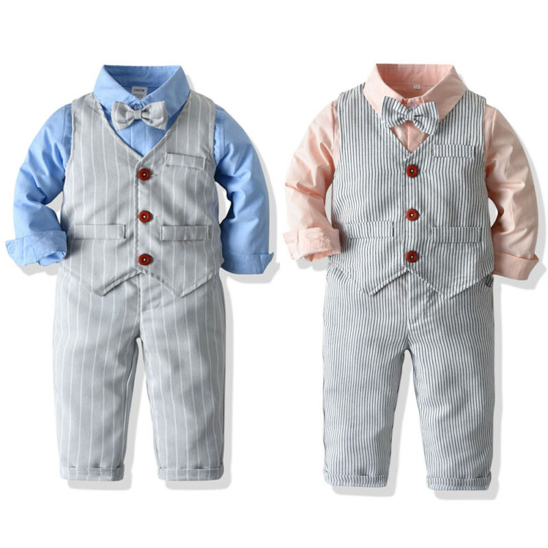 Ragazzi Kaki Tan Formale Abito Fancy Matrimonio Festività Natalizie Lungo Pantaloni GILET Cravatta